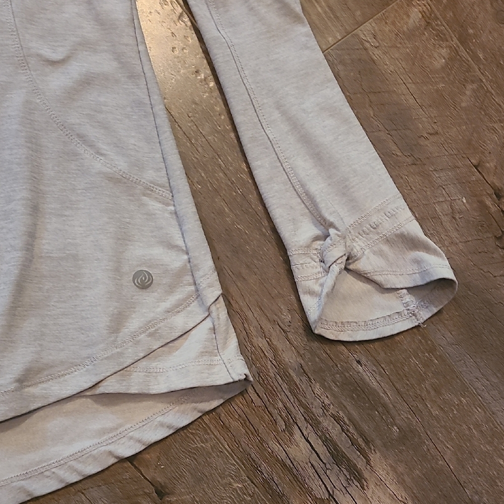 Apana Heather Gray Zip-Up Top - Picture 5 of 5